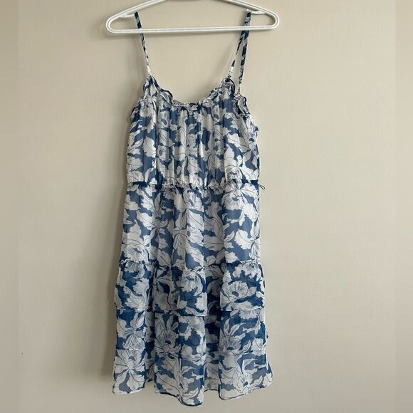 American Eagle Outfitters Dresses & Skirts - American Eagle Outfitters Shiffin Floral Blue Dress